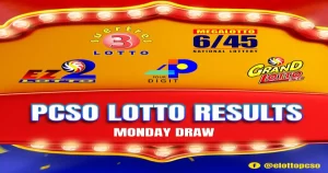 pcso lotto result today Monday