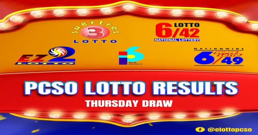 pcso lotto result today Thursday