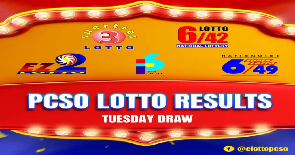 pcso lotto result today Tuesday